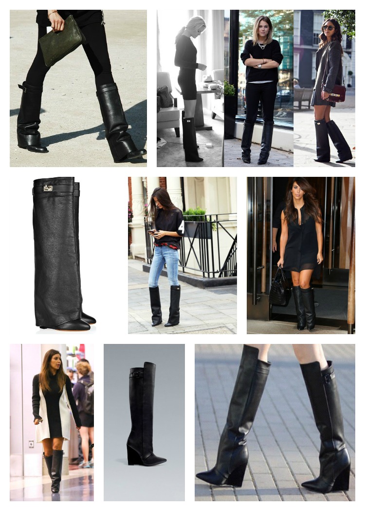 Celebrities Wearing Givenchy Shark Lock Boots